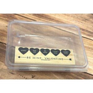 STAMPIN' UP! CANDY CONVERSATIONS WOOD MOUNTED RUBBER STAMP VALENTINE HEART LOVE